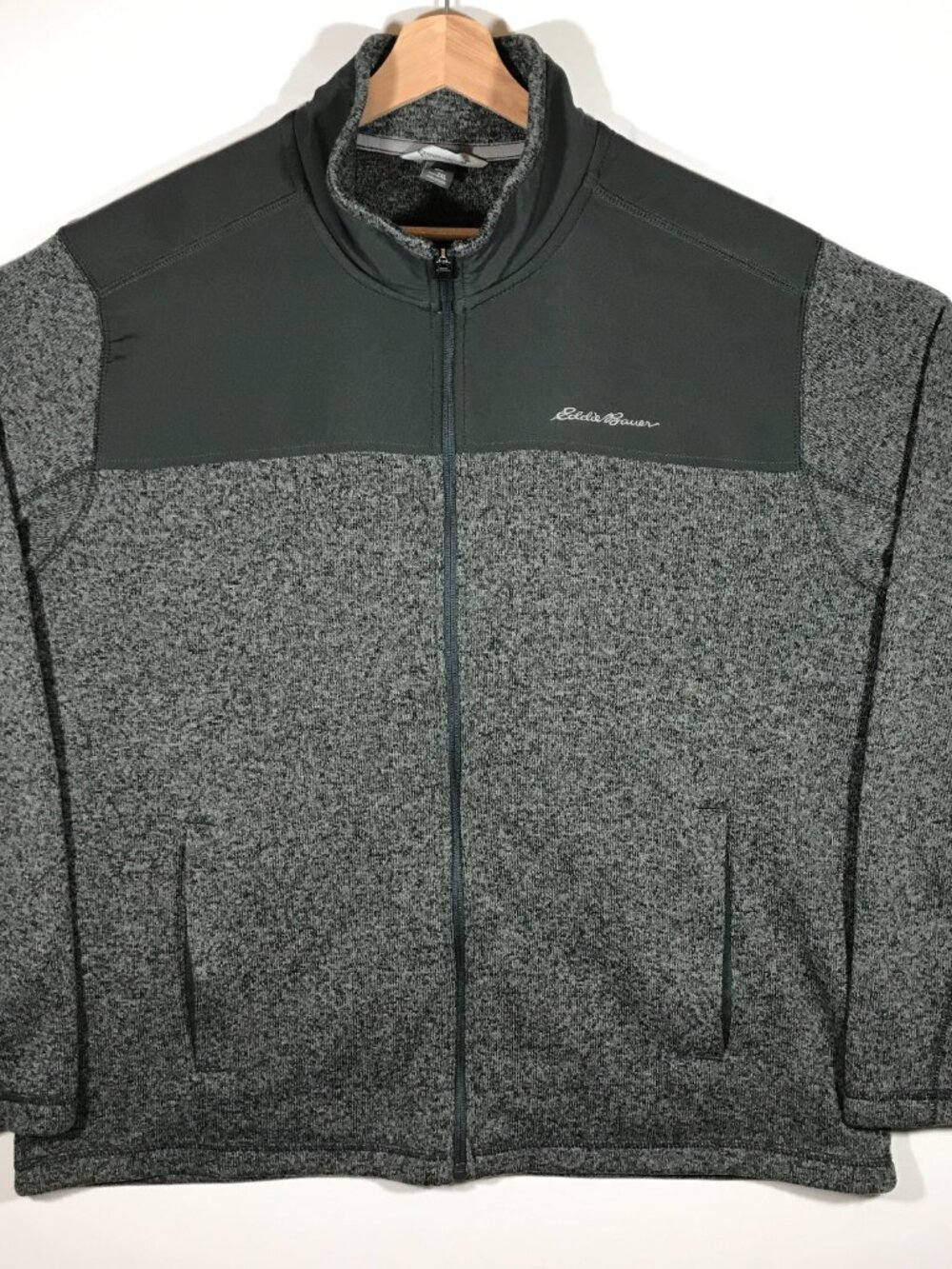 Eddie Bauer Men's 2XL Gray Full Zip Long Sleeve Jacket